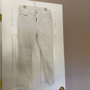High rise capri jeans